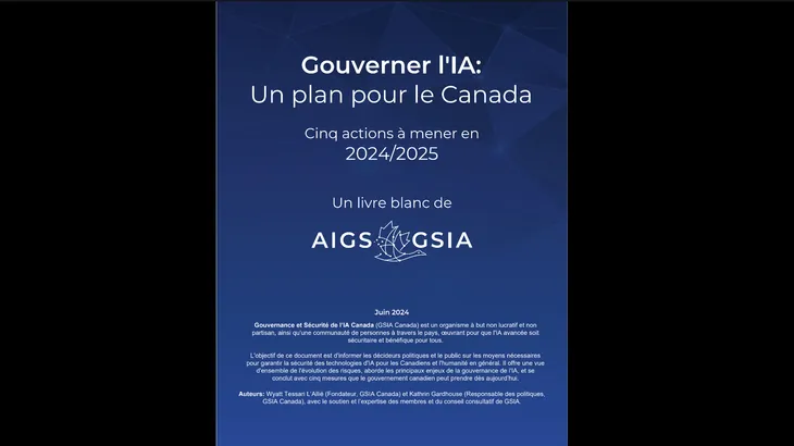 GSIA Canada, livre blanc 2024